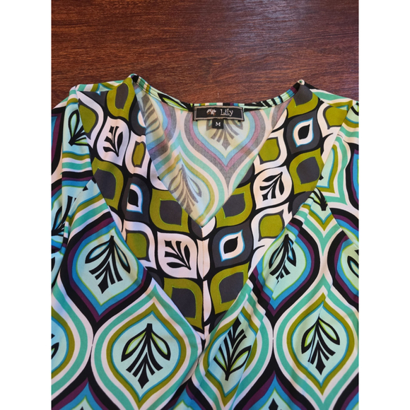 Lily print dress size medium - Picture 3 of 5